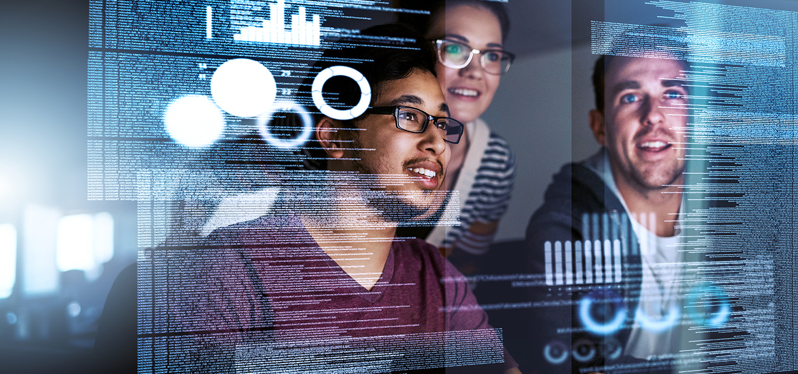 Cropped shot of computer programmers working on new code